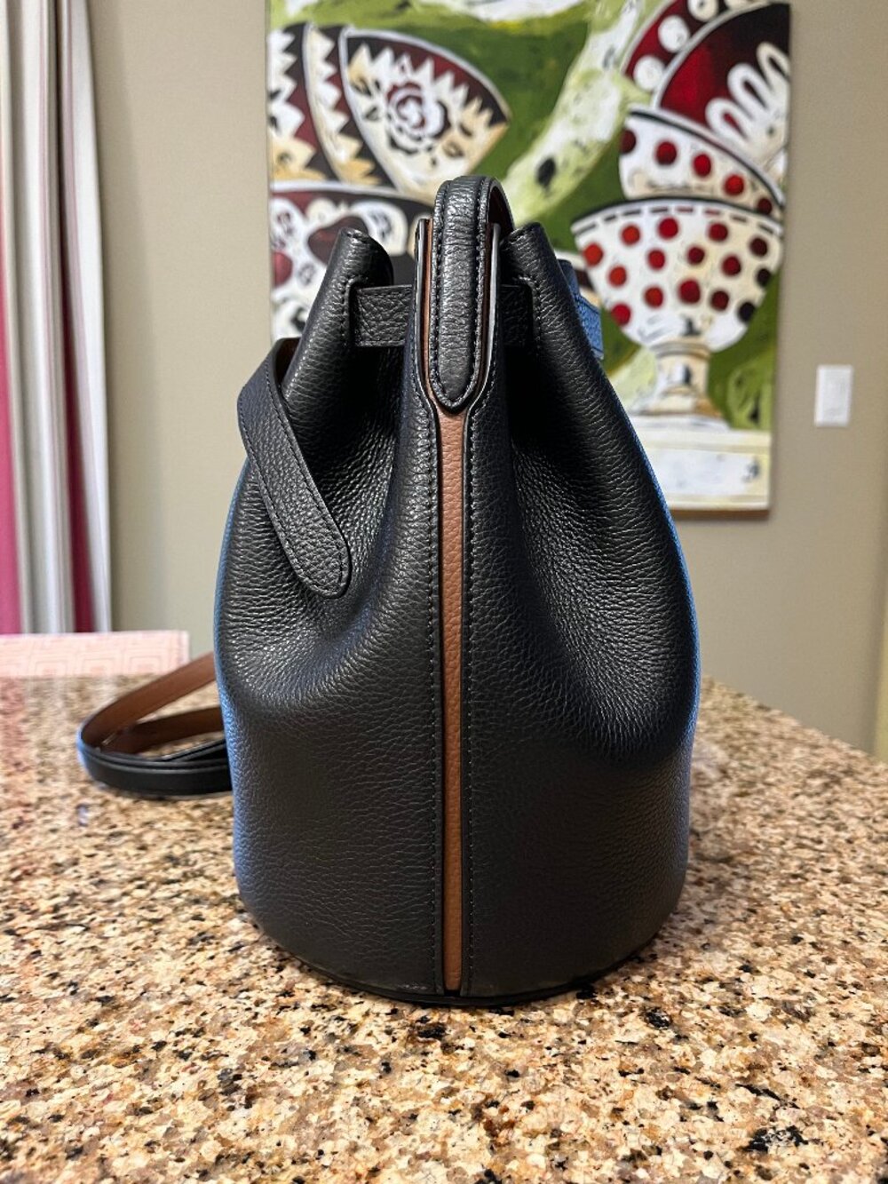 Mulberry Abbey cross-body leather bucket bag - Authentic - Picture 8 of 17